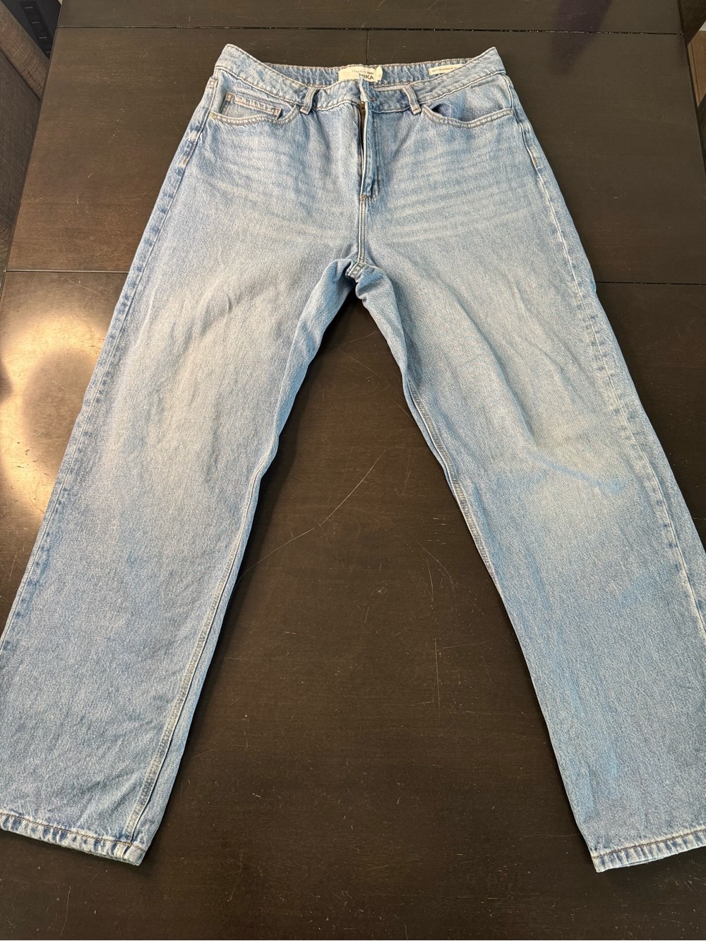 Dynamite Mika High Rise Relaxed Jeans Light Wash Size 12 / 31